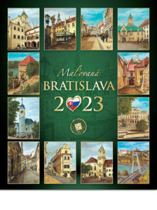 BRATISLAVA 2023 - maľovaný nástenný kalendár