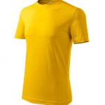 bavlnené tričko žlté