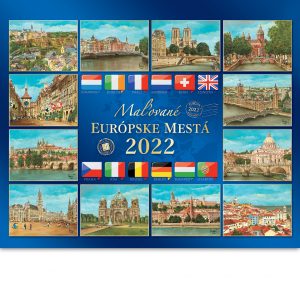 Maľované európske mestá - nástenný kalendár2022