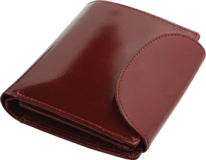 Dámska kožená peňaženka s RFID ochranou - čerešňovo červená