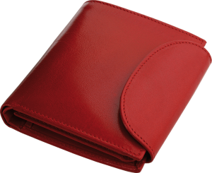 Dámska kožená peňaženka s RFID ochranou - červená