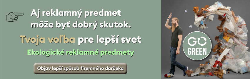 Ekologické reklamné predmety - Objav lepší spôsob firemného darčeka - banner