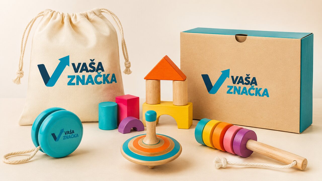Hračky pre deti s logom