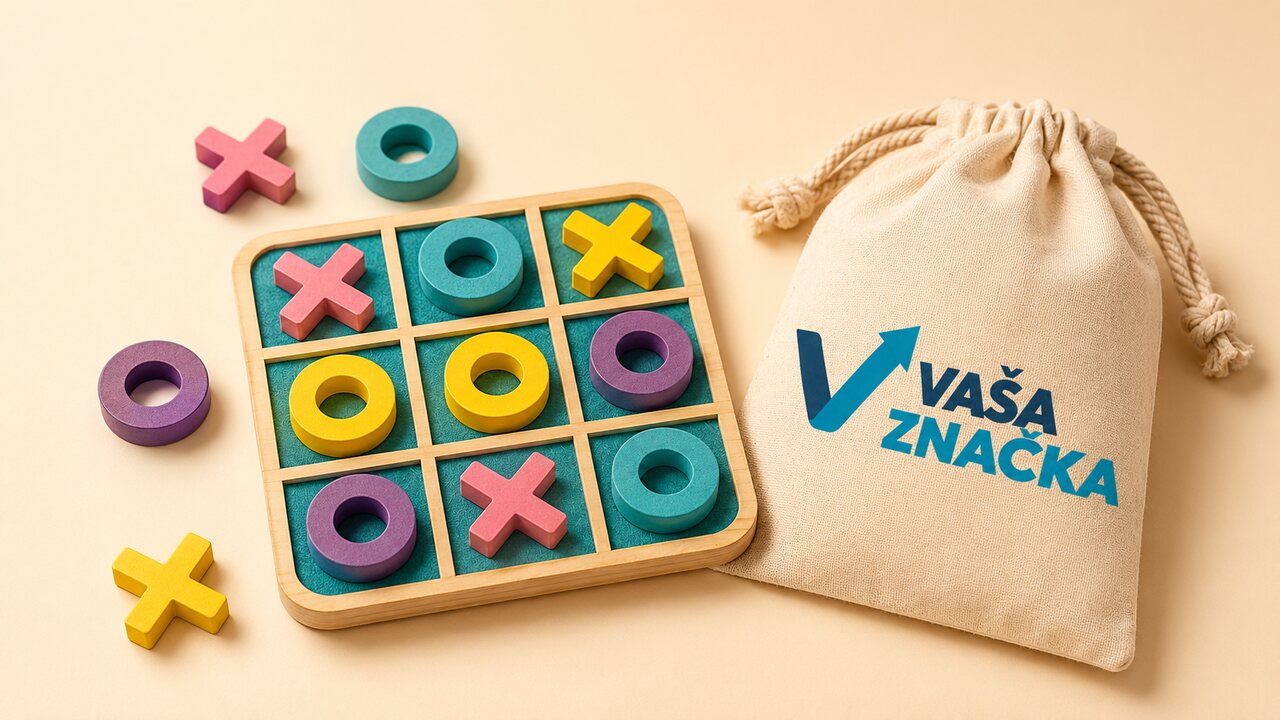 Piškvorky v darčekovom balení s logom